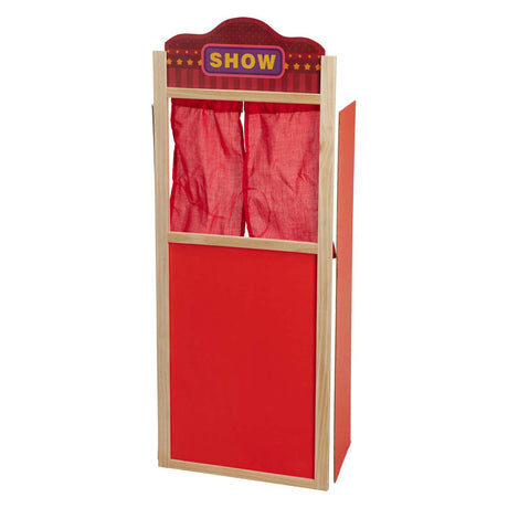 Kostenloses einfaches Puppentheater aus Holz, 90 cm