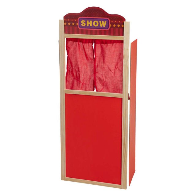 Kostenloses einfaches Puppentheater aus Holz, 90 cm
