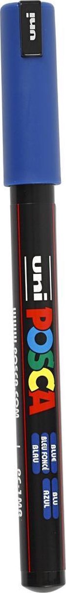 Uni Posca Marker PC-1MR dunkelblau – extra fein 0,7 mm