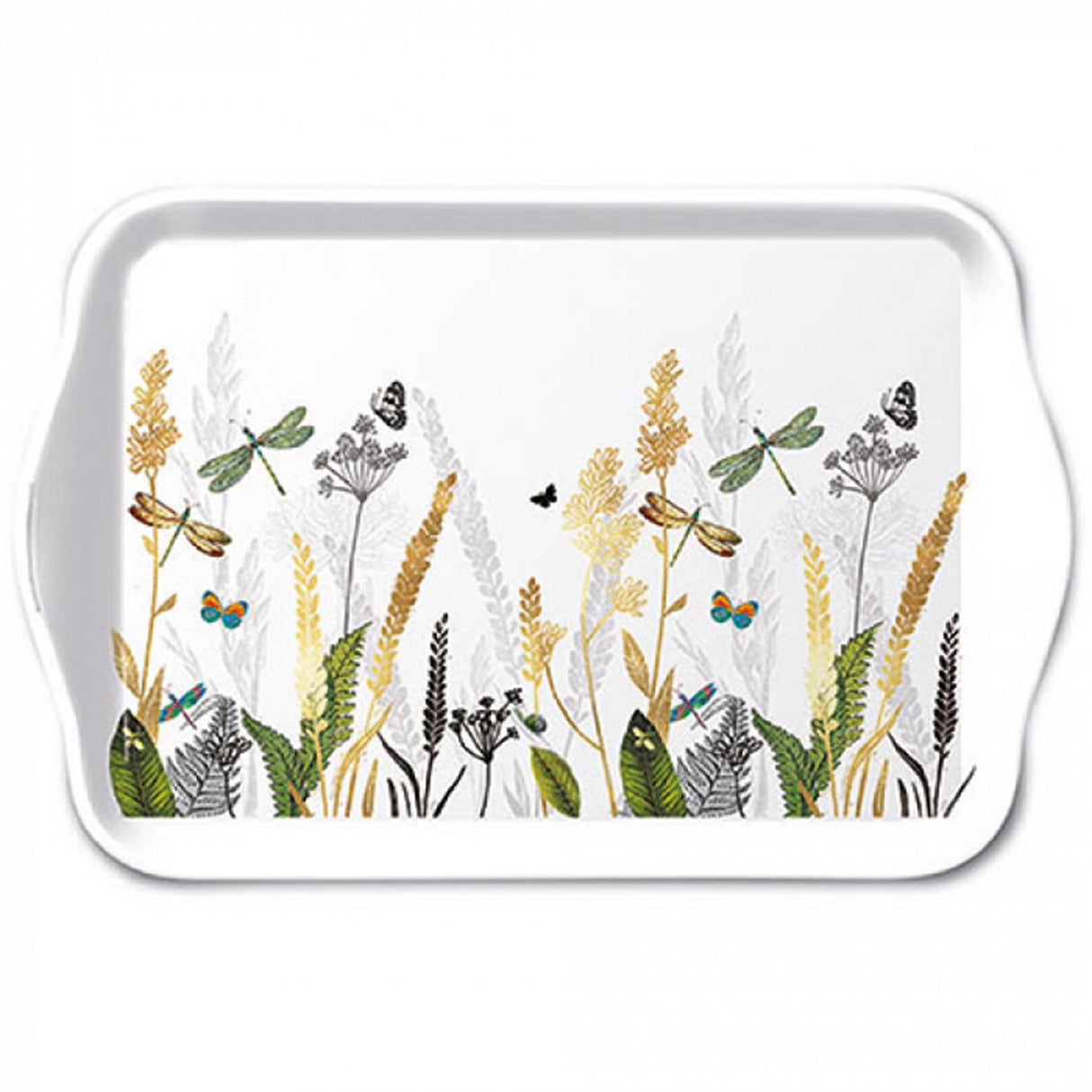 Ambiente Tablett Zierblumen 13x21cm
