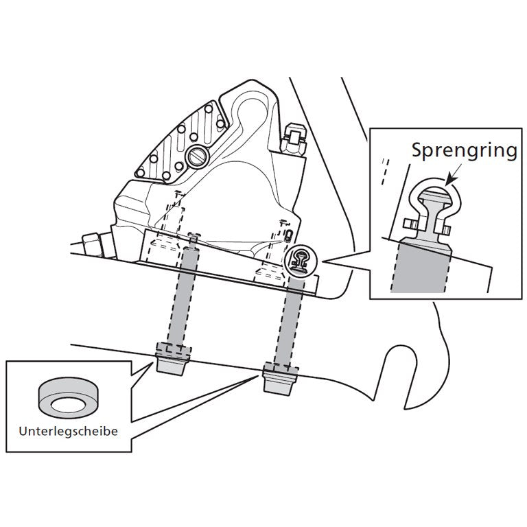 Shimano BR-RS505 Bremssattelschrauben 30 mm