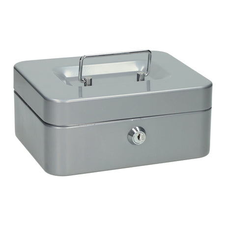 Geldkist van metaal met slot - 20x16x9cm