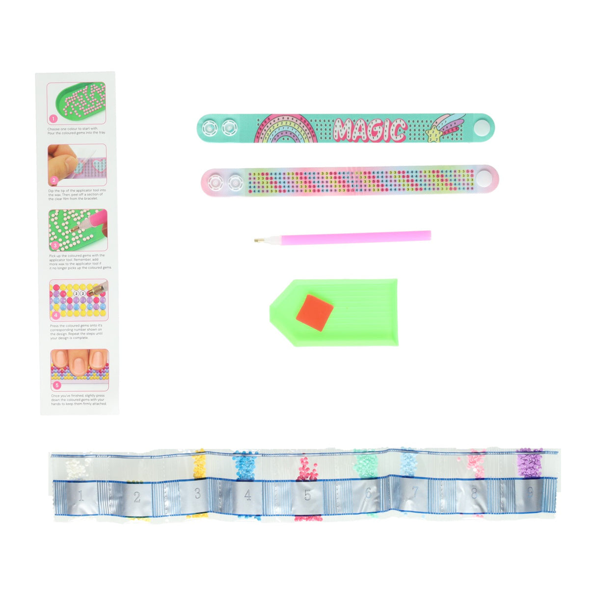Diamond painting armbanden maken set - 2st.
