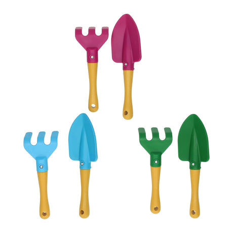 Tuingereedschap voor kinderen - hark en schep