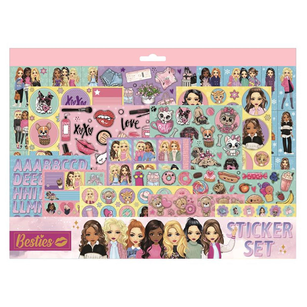 Besties Grafix Mega-Aufkleber-Set, 14 Blatt
