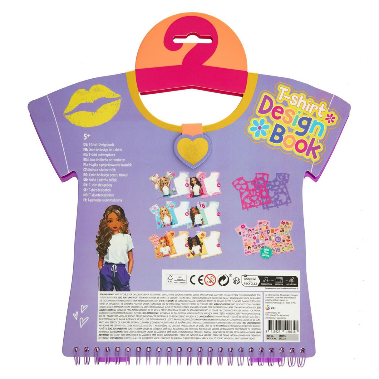 Kreatives Bastelgruppen-Besties-T-Shirt-Designbuch, 20 Blatt
