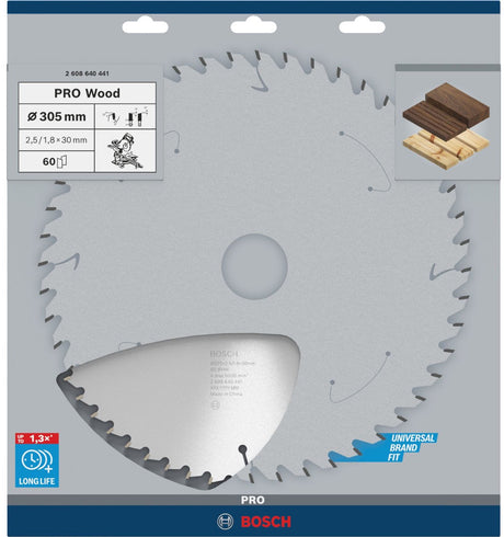 Bosch Pro Holzkreissägeblatt, 305 x 2,5 x 30 mm