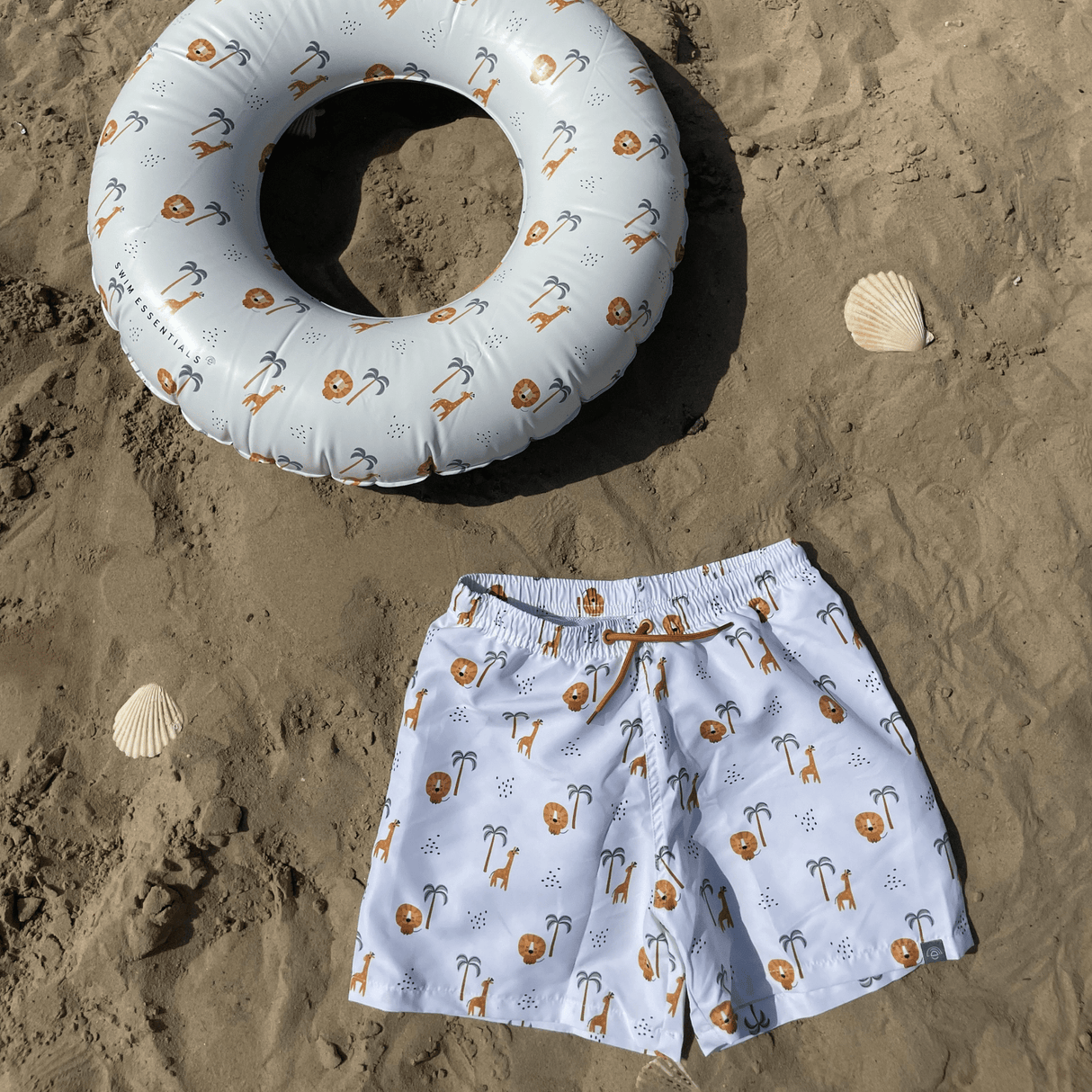 Dschungel | mehrfarbige UV-Badehose Jungen