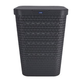 Rotho Country Wäschekorb 55l Anthrazit