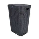 Rotho Country Wäschekorb 55l Anthrazit