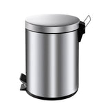 V-Teil - Treteimer 5 Liter - Edelstahl - Edelstahl matt - Abfalleimer