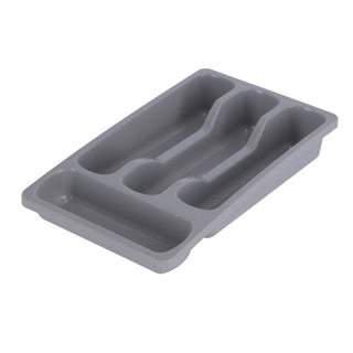 Curver Besteckkasten 4 Fächer - 33x20x6 cm - Hellgrau