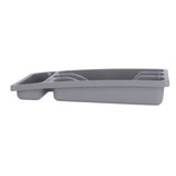 Curver Besteckkasten 4 Fächer - 33x20x6 cm - Hellgrau