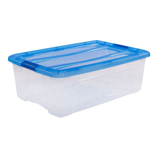 Iris Topcase Aufbewahrungsbox 30l 57,5x39x20,5 cm blau transparent