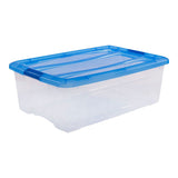 Iris Topcase Aufbewahrungsbox 30l 57,5x39x20,5 cm blau transparent
