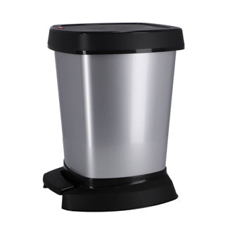 Rotho Paso Treteimer 6l Silbermetallic