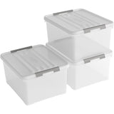 Curver Handy+ Aufbewahrungsbox 3x35l blaugrün