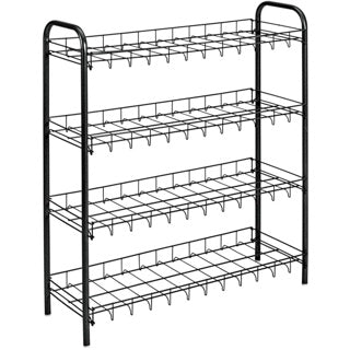Metaltex Schuhrock 4 Racks 64x23x80,5 cm Schwarz