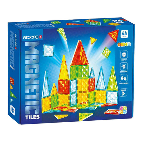 Geomag Magnetplättchen-Edelstein-Set – 44-tlg.