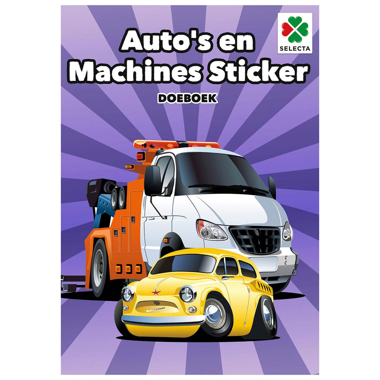 Cars and machines Sticker Doeboek