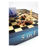 Tactic wooden games, 5in1