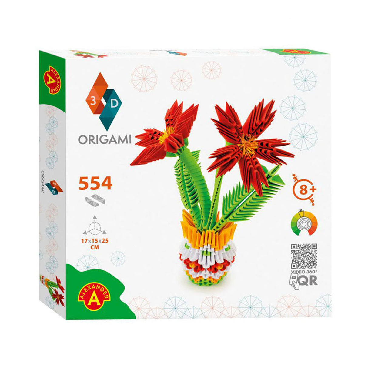 Selecta Origami 3D flower vase, 554dlg.