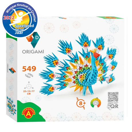 Alexander Toys Origami 3D - Pfau, 549 Stück.
