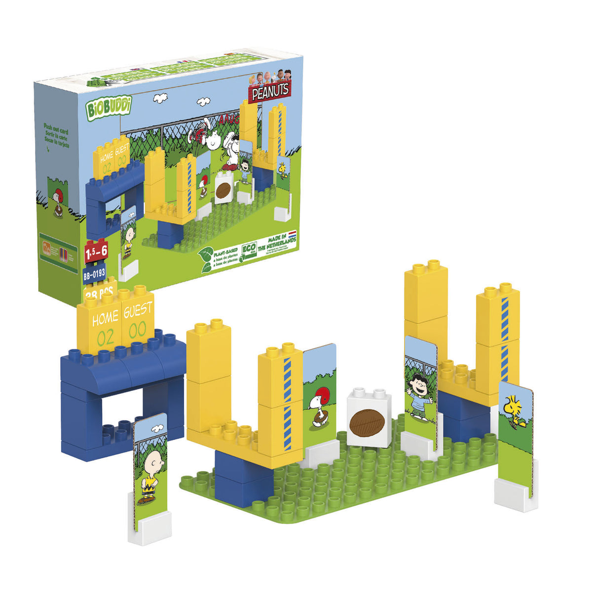 Biobuddi Snoopy - Amerikanischer Fußball, 38dlg.