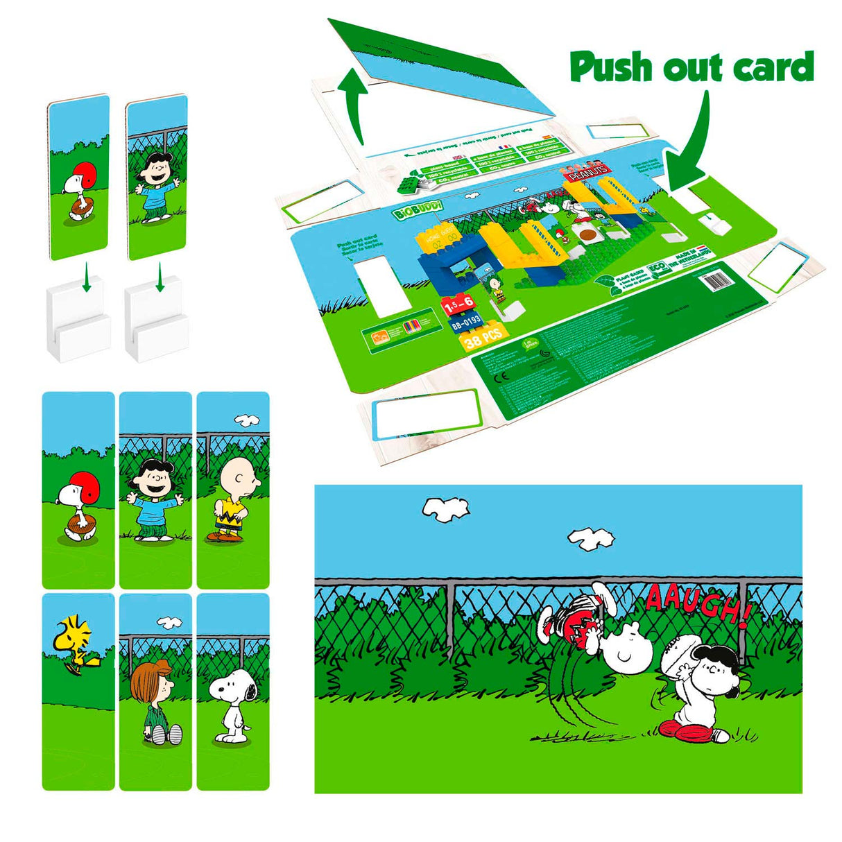 Biobuddi Snoopy - Amerikanischer Fußball, 38dlg.