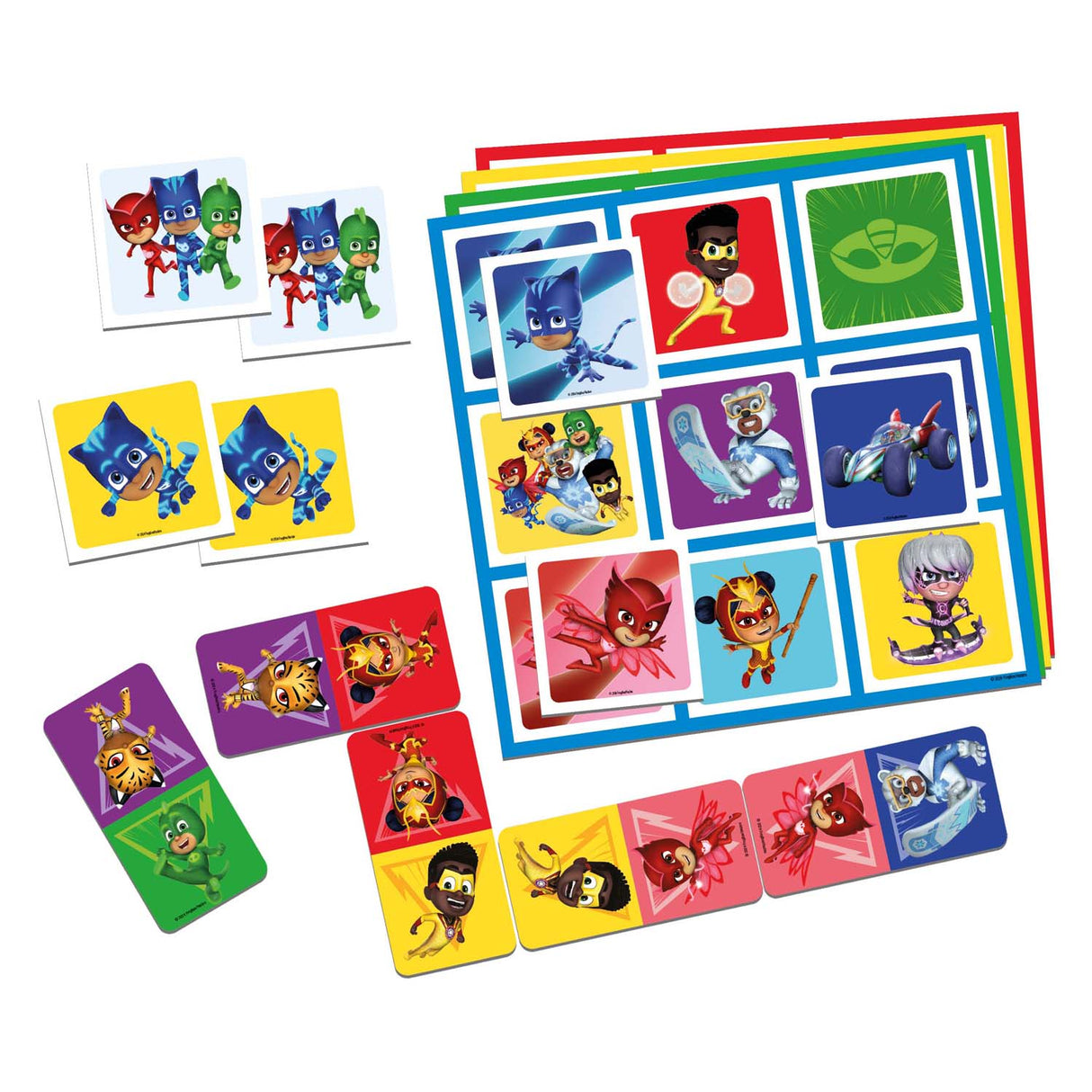 Selecta Pyjama-Masken 3in1 Memo Lotto Domino