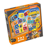 Selecta Paw Patrol Rubble Crew 3in1 Memo-Lotto-Domino