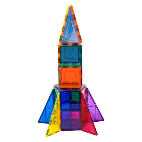 Selecta Picassotiles Raketenbooster – magnetische Bauplättchen, 32 Stück.
