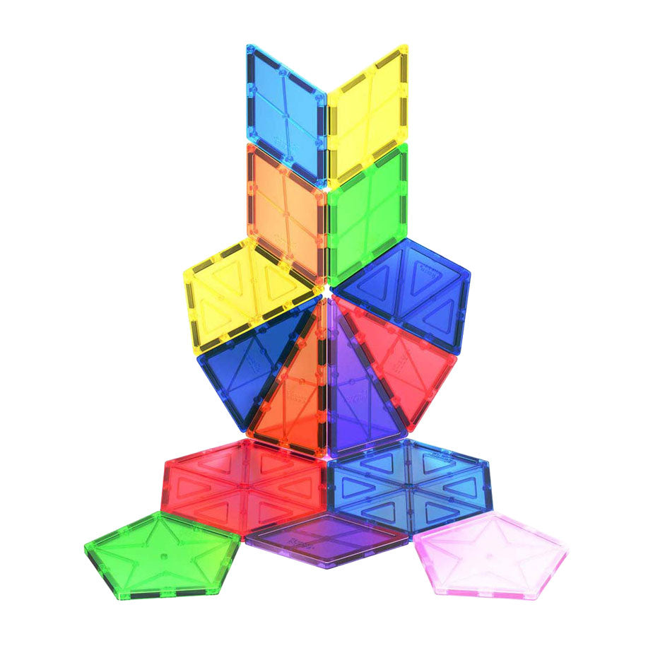 Selecta Picassotiles Geometry – magnetische Bauplättchen, 16 Stk.