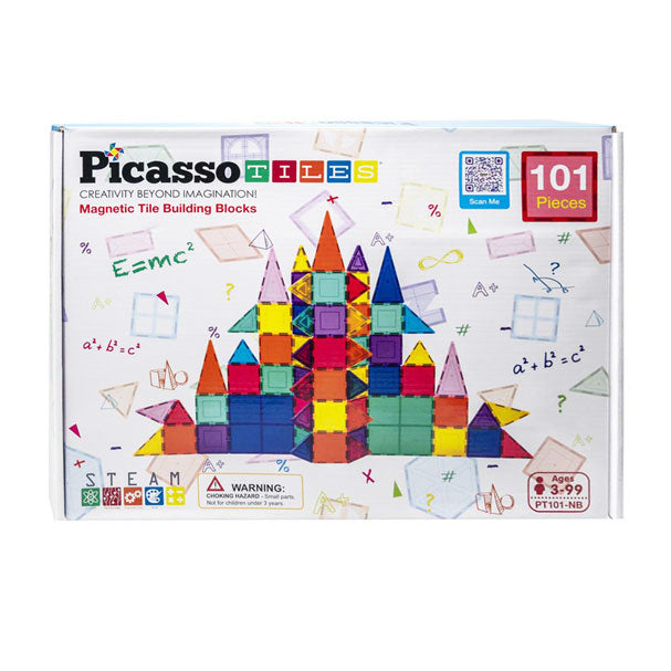Selecta Spielset „Picassotiles“ – magnetische Bauplättchen, 101 Teile.