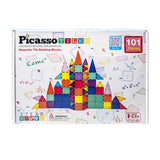 Selecta Spielset „Picassotiles“ – magnetische Bauplättchen, 101 Teile.