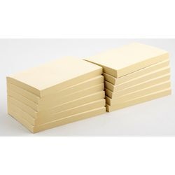 Notes viking papier 127x76mm geel gerecycleerd 100 vel