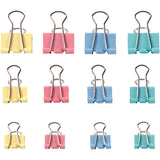 Creativ Company Foldback-Clips, B: 15-19-25 mm, Pastellfarben, 30 div. 1 Box