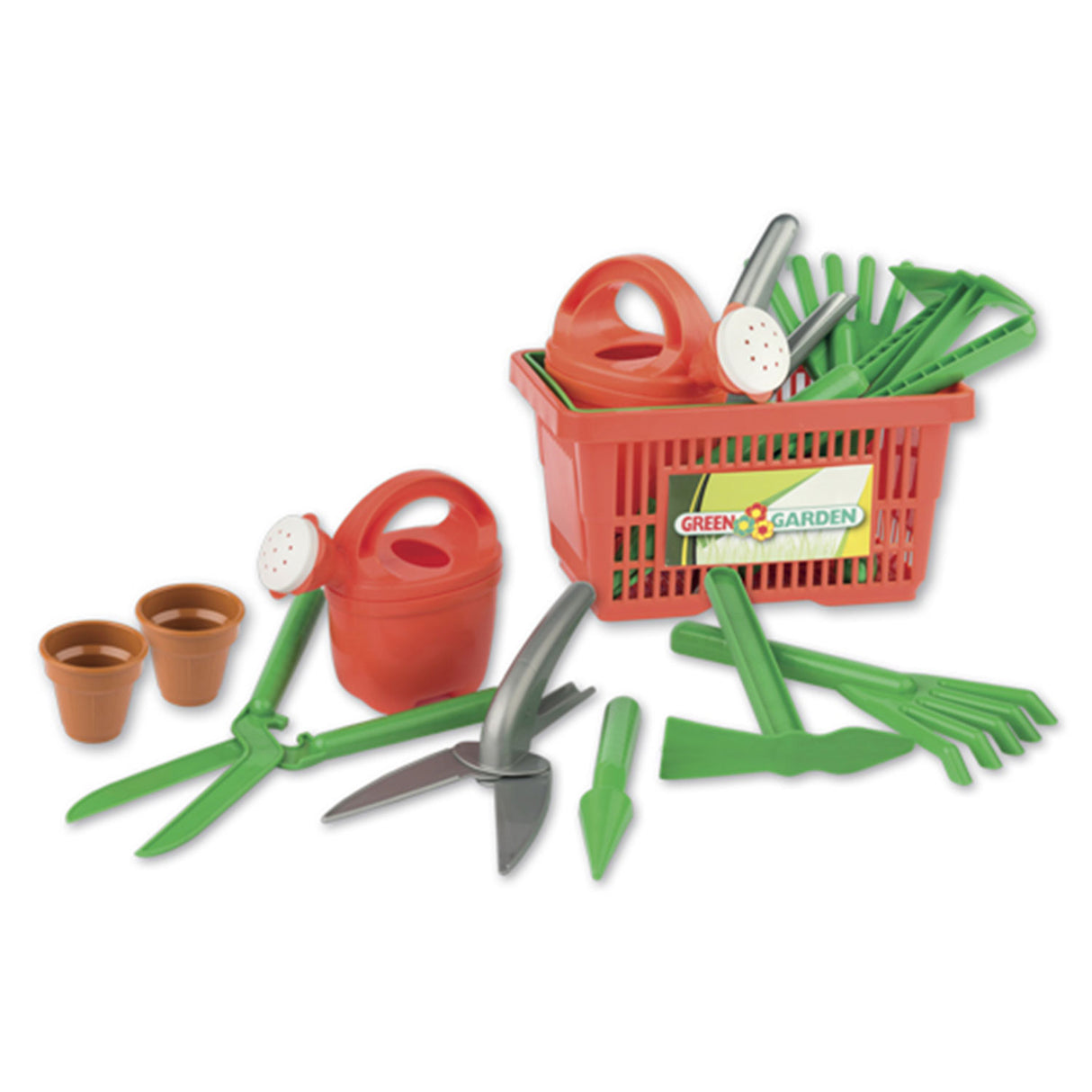 Androni garden play set in basket