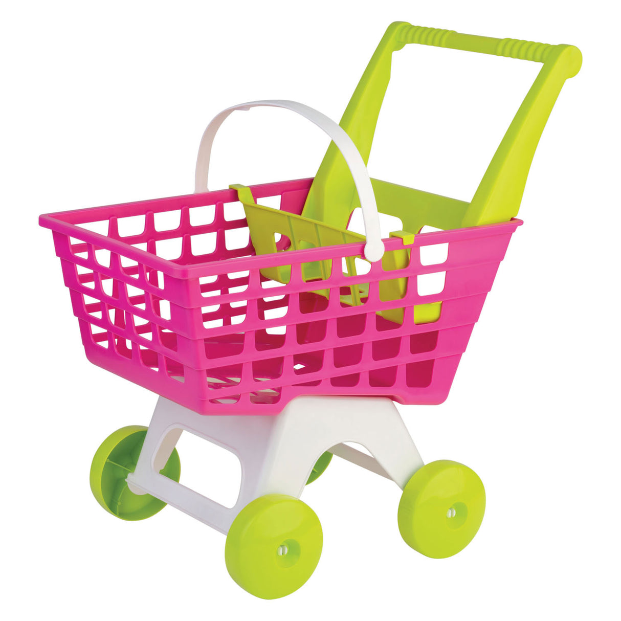 Carrito de compras Androni verde rosa