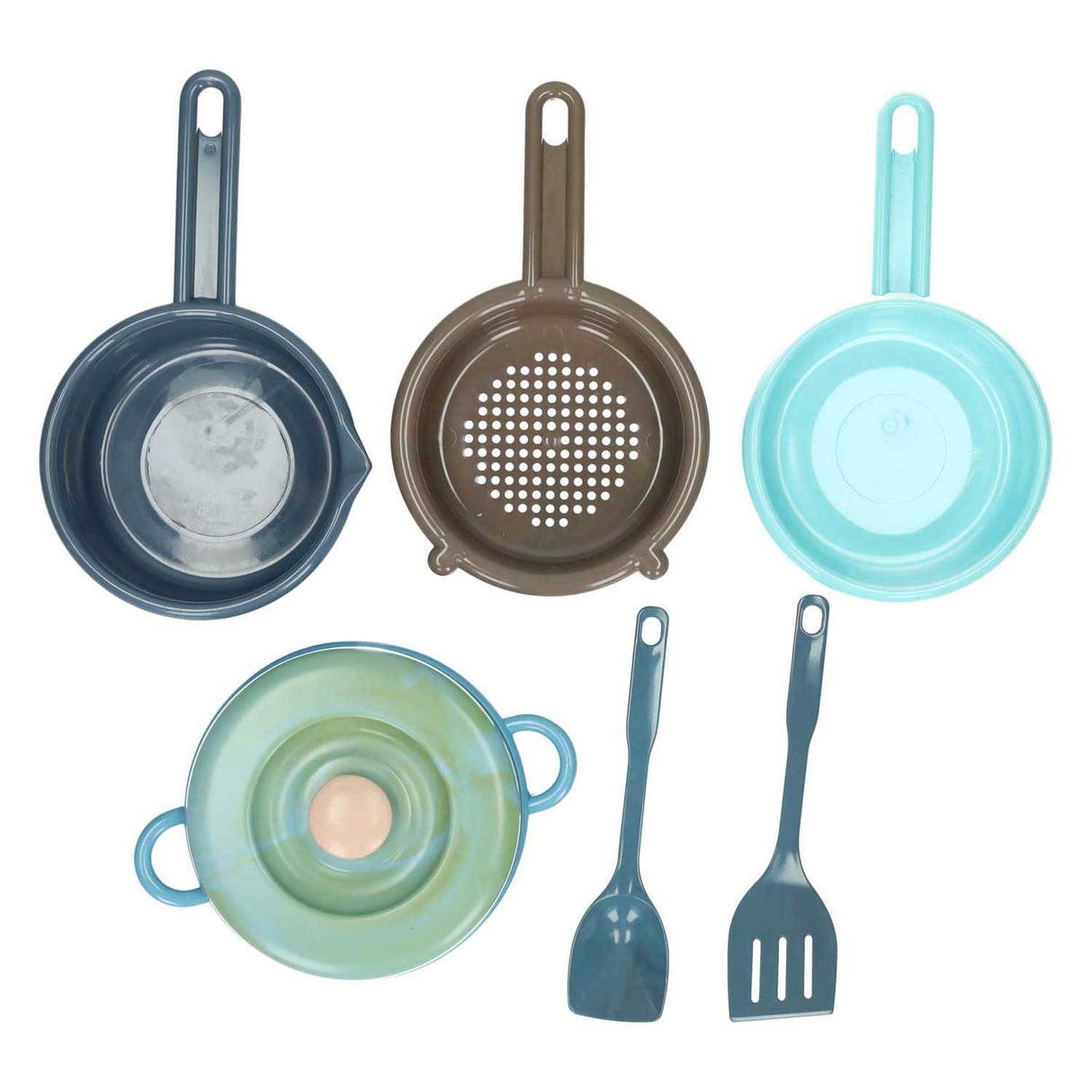 Dantoy pan set, 7 pieces.