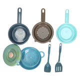 Dantoy pan set, 7 pieces.