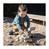 Dantoy Sandspielset mit Fahrzeugen, 62-teilig.