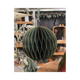HBx Natural Living Weihnachtskugelpapier 15cm grün