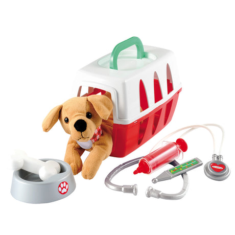 Ecoiffier Ecoiffier Hund mit Pflegeset – Spielzeug mit Reisekorb – 1,5+ Jahre
