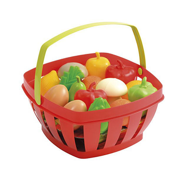 Ecoiffier 100% chef fruit and vegetables in basket