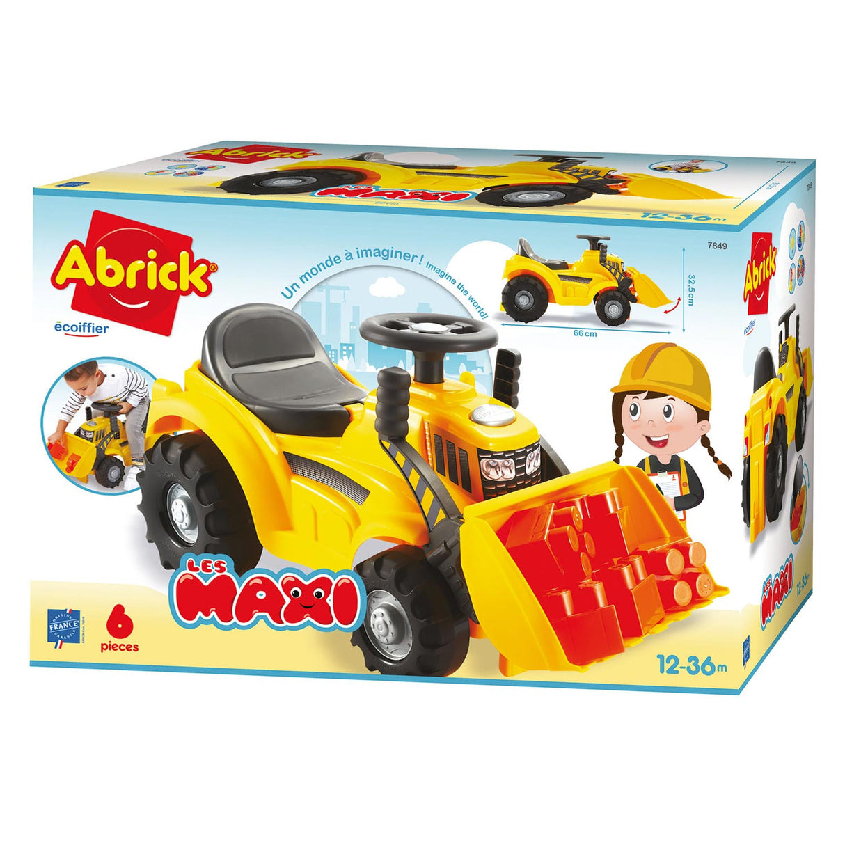 Abrick Maxi Walking Tractor with front loader