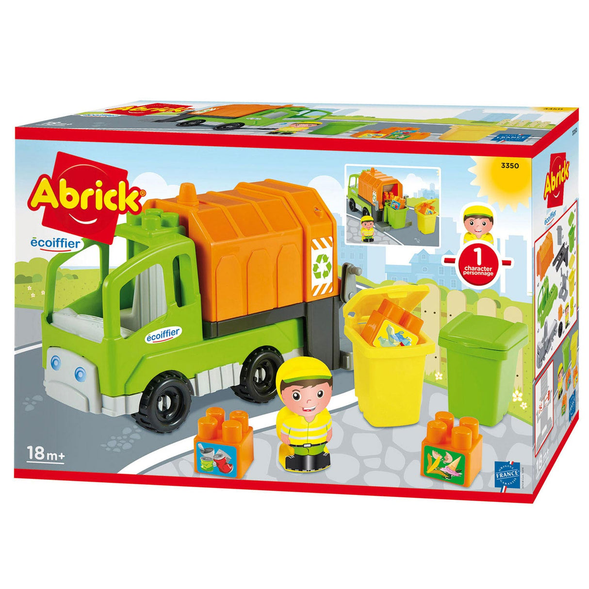 Abrick garbage truck with accessories