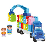 Abrick truck with tap and letters