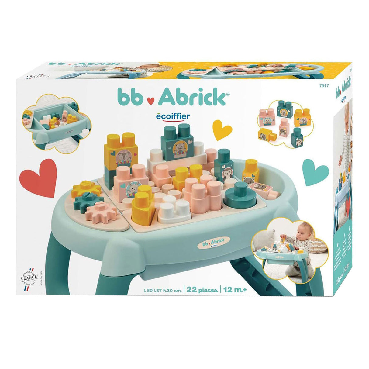 Abrick first activity table with blocks