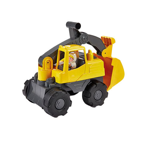 Ecoiffier excavator with play figure, 35.5 cm